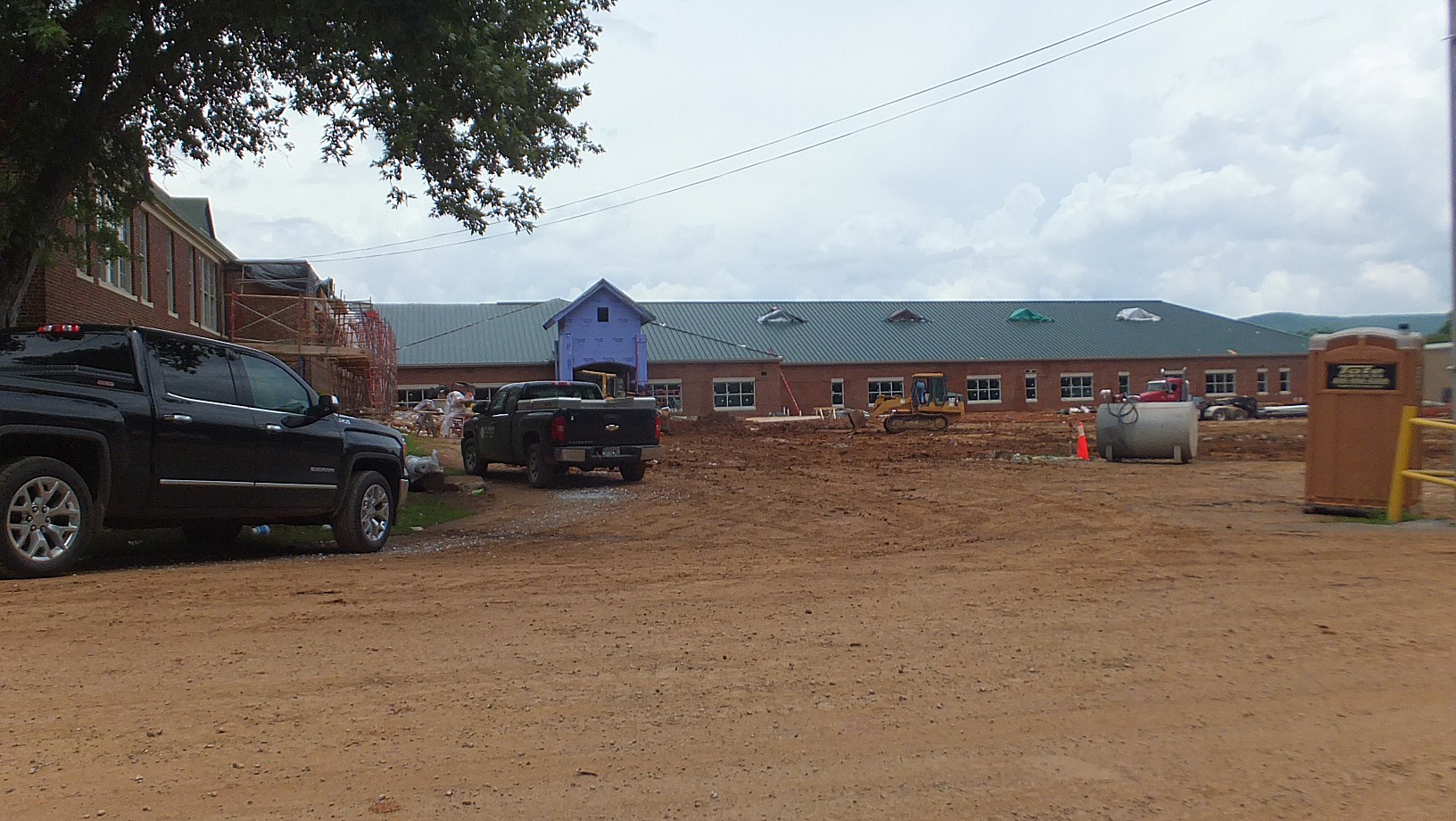 Construction of the New Gurley Madison County Elementary and Middle School