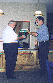 Previous Gurley Mayor Mr. Peaches Thompson and Mr. Robert Sentell